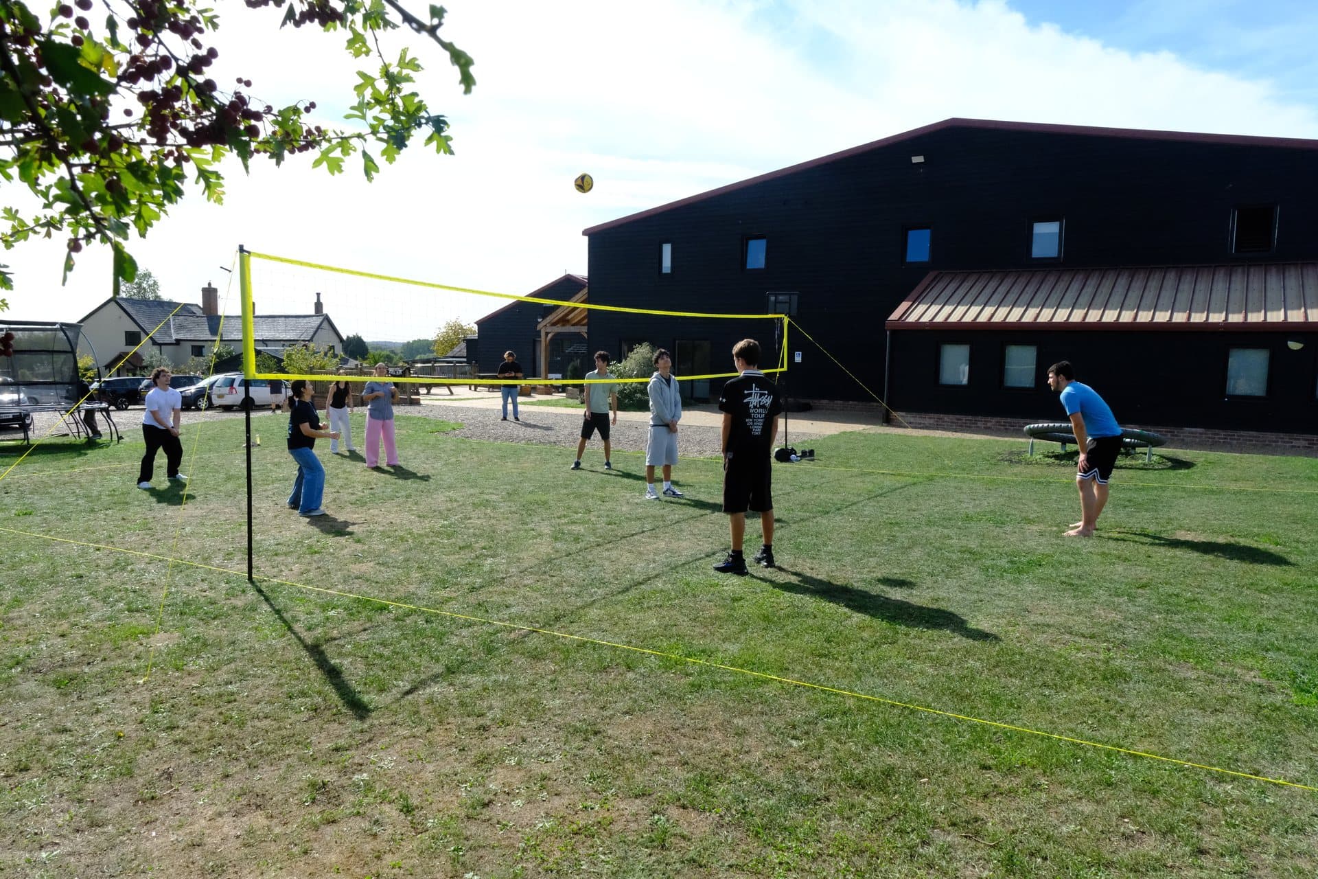 Volleyball at camp