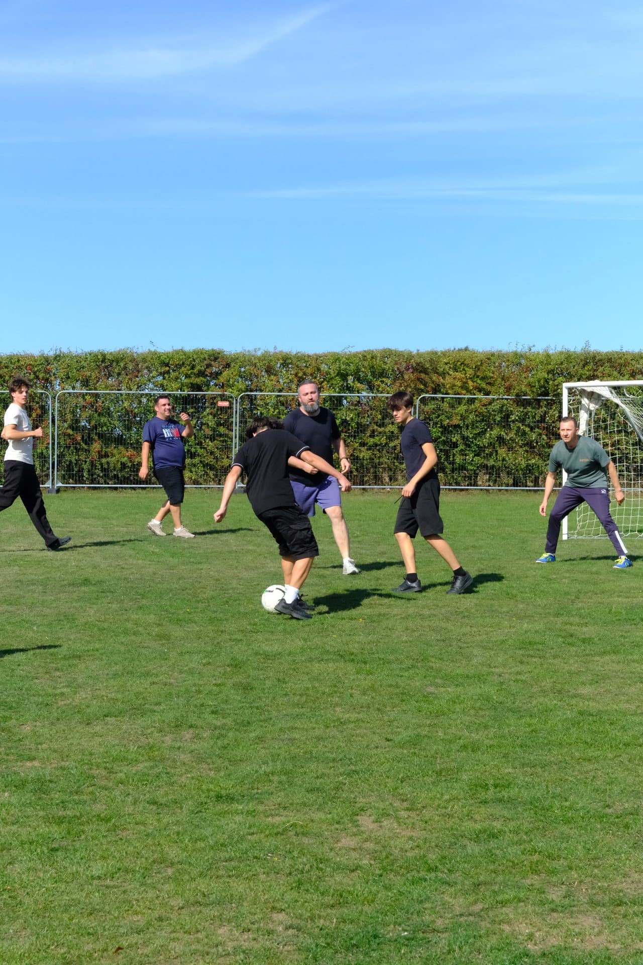 Football on the field